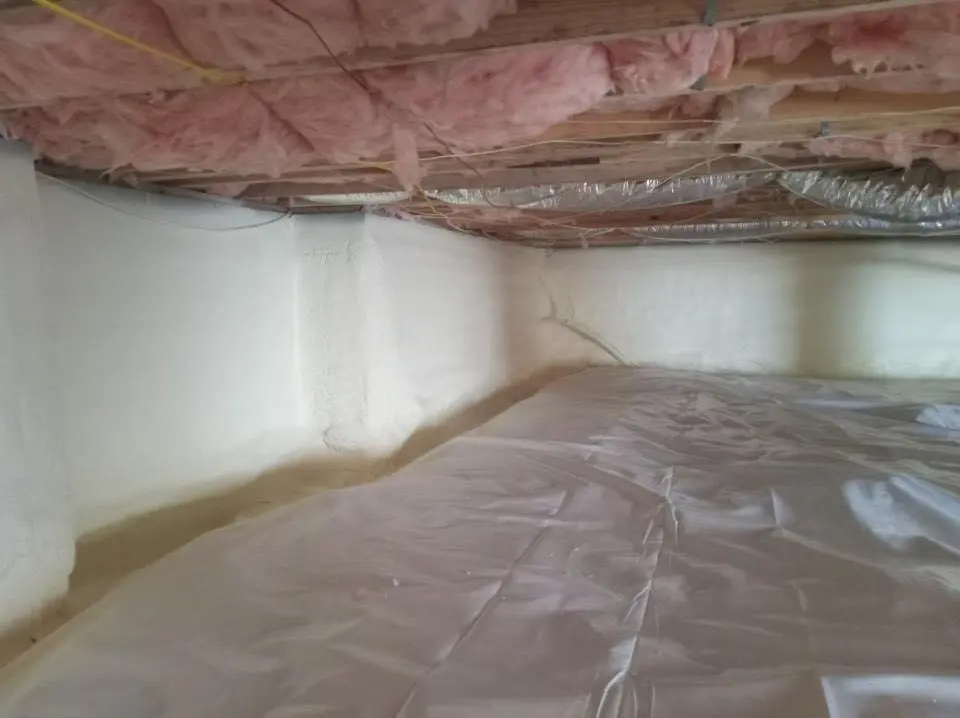 Crawl space encapsulation with closed-cell spray foam for Metal Roof Coating in Fruit Heights